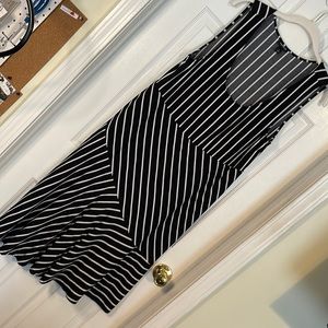 GUC Torrid Black & White Stripe Dress